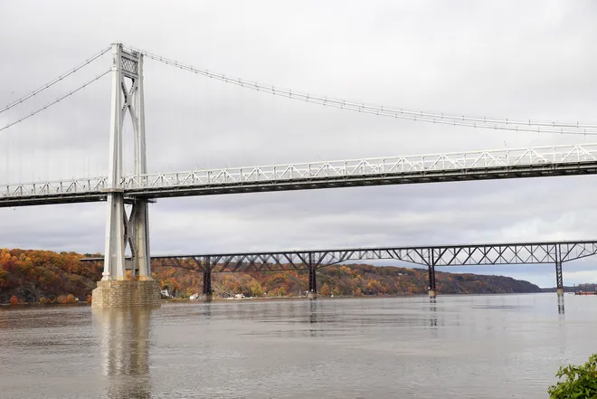 Aerial view of the Walkway Over the Hudson linking Poughkeepsie and Highland — Hudson Valley digital marketing service area for Bodhi Digital Marketing