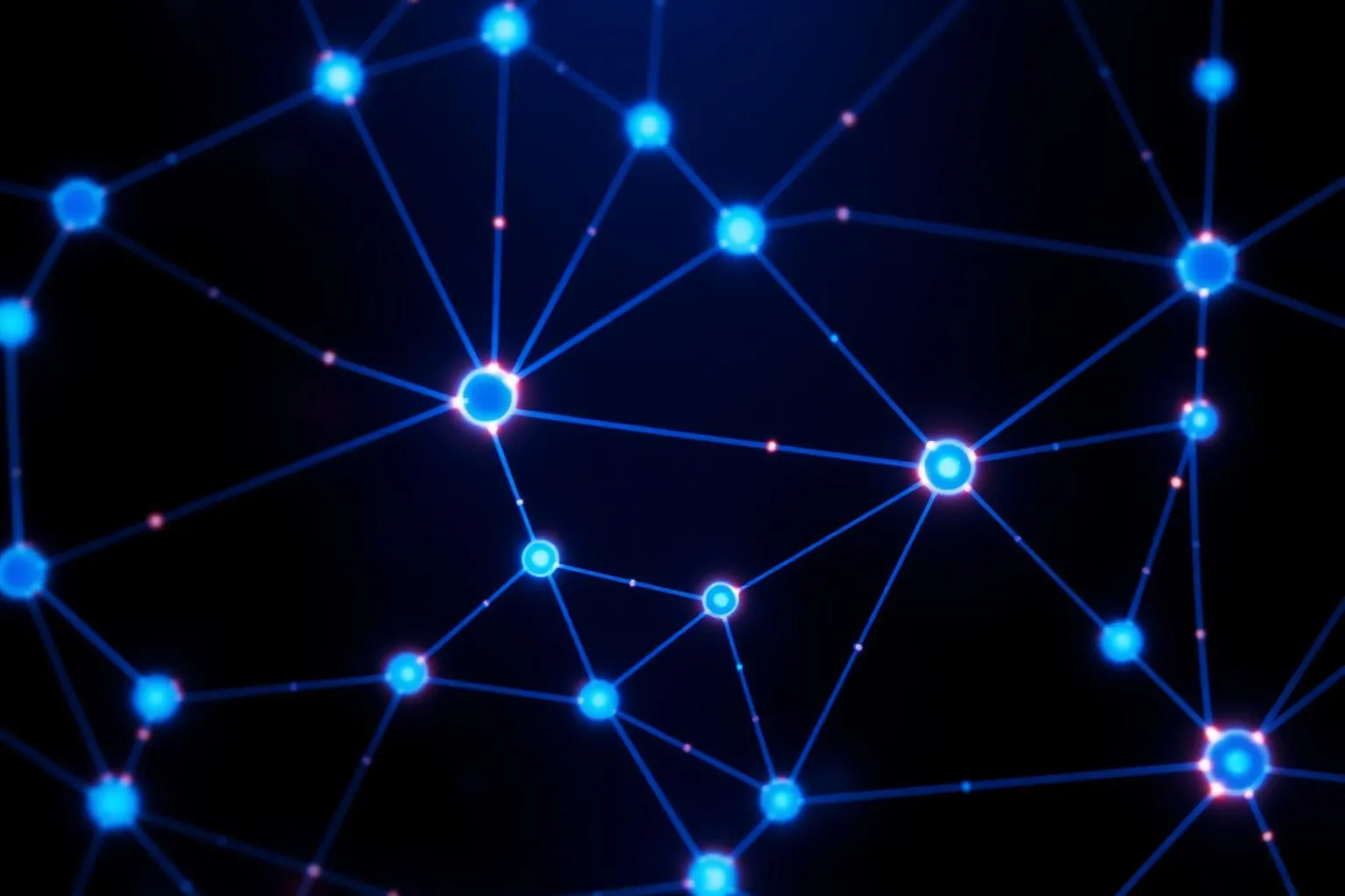 Glowing web of connected nodes representing Bodhi Digital Marketing's AI-first local SEO network for Hudson Valley businesses